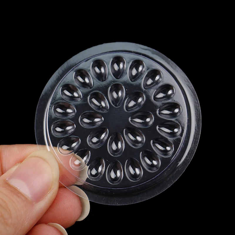 

100Pcs Disposable Eyelash Glue Pallet Eyelash Extension Glue Pads Stand Eyelash Plastic Transparent Glue Holder Glue Gasket