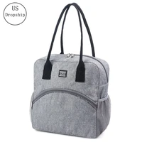 new fresh insulation lunch bag for women man thermal insulated one shoulder bag picnic food cooler box tote storage ice bags