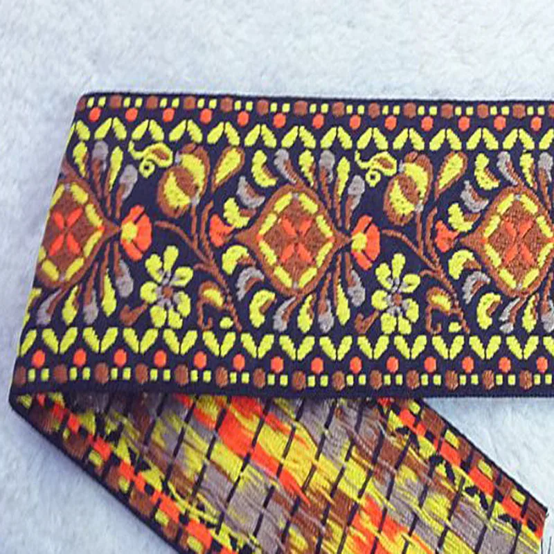 Традиционная удачливый руйи и цветы вышивка жаккардовая лента красивая сделай