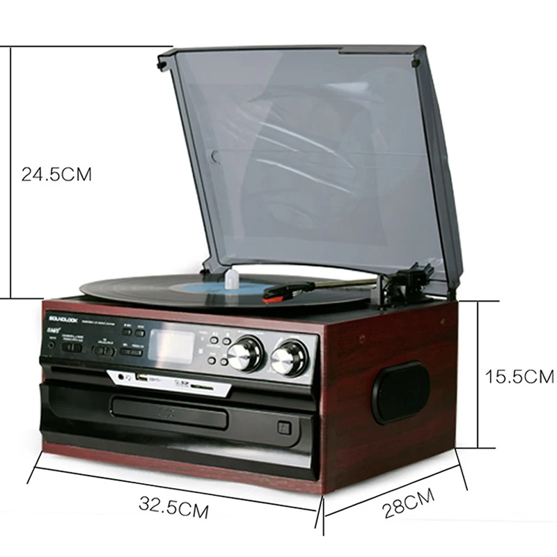 DSY-17CD многофункциональный современный Виниловый проигрыватель CD/FM радио U-диск