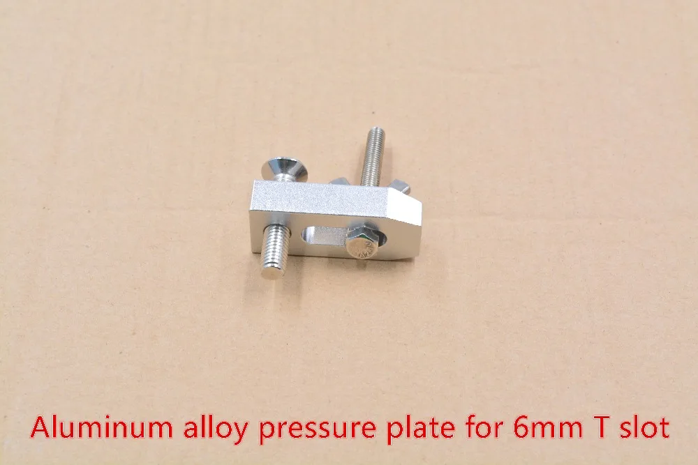 

Engraving machine aluminum alloy pressure plate CNC T slot for 6mm profile 1set
