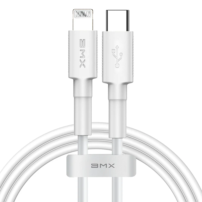 Baseus MFi Сертифицированный зарядный кабель типа c для iPhone xs max xr 8 7 6s plus 11 ipad pro быстрое зарядное устройство PD кабель 1 м 2 м - Тип штекера: white