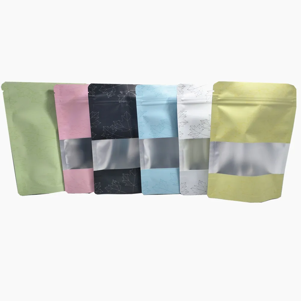 

50 шт./лот 23x34 см печать стоьте вверх алюминиевой фольги с прозрачным окном замком на молнии тепловое уплотнение пакет сумки конфеты кофе меш...