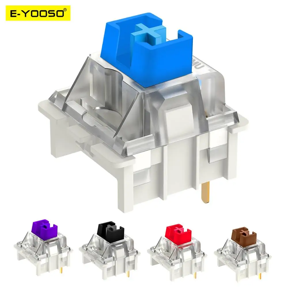 Переключатель E-YOOSO SMD RGB Outemu MX 3 контакта щелкающий линейный тактильный бесшумный