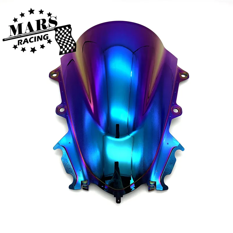 Лаванда Мотоцикл гальванический лобовое стекло козырек-отражатель для YAMAHA YZF R15 V3.0 YZF-R15 V3 двойной пузырь - Цвет: Лаванда