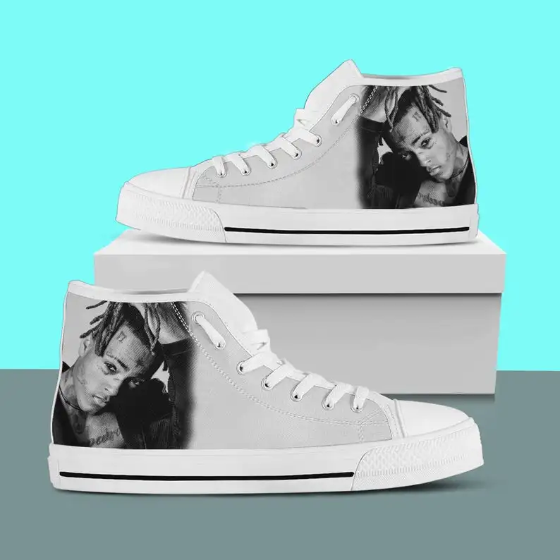 

Rapper XXXtentacion High Top, Mens Womens Designer Leisure Sneakers Men Casual Canvas Shoes