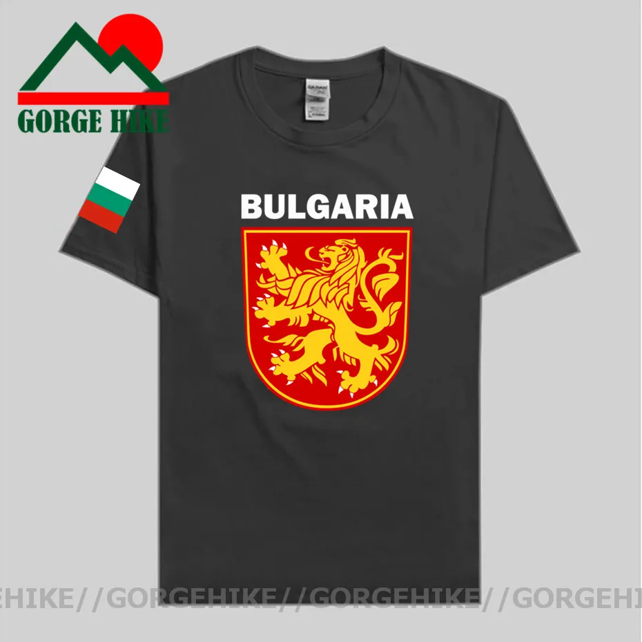 Болгарская Мужская футболка модные футболки этической команды 100% хлопок одежда