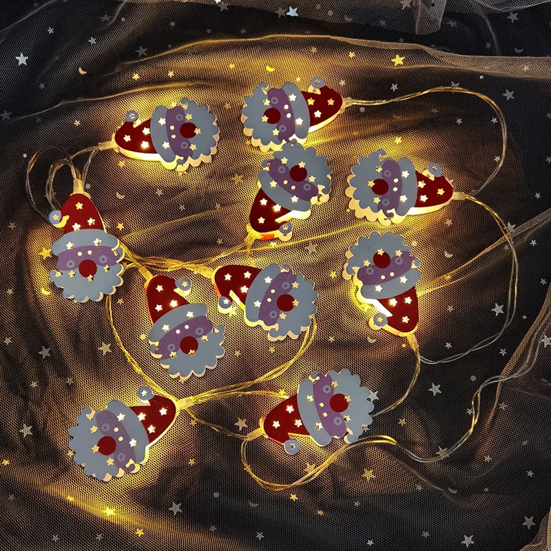 Decoraci&oacute;n navide&ntilde;a de 150cm, adorno de luz LED de pl&aacute;stico para Pap&aacute; Noel, &aacute;rbol de Navidad, mu&ntilde;eco de nieve, guirnalda luminosa que brilla en la oscuridad, decoraci&oacute;n de Navidad-4