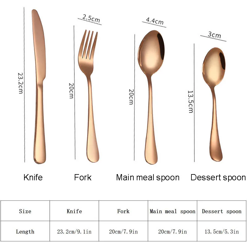 Столовые приборы из нержавеющей стали столовые набор посуды с титановым