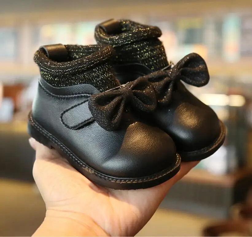 2019 г. новая осенне-зимняя обувь для маленьких принцесс малышей с мягкой подошвой