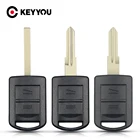 Автомобильный чехол KEYYOU для Opel Vauxhall Corsa c Марка Meriva astra h j g d Combo, чехол для автомобильного ключа Sehll Fob YM28 HU100 HU46, необработанное лезвие, 2 кнопки