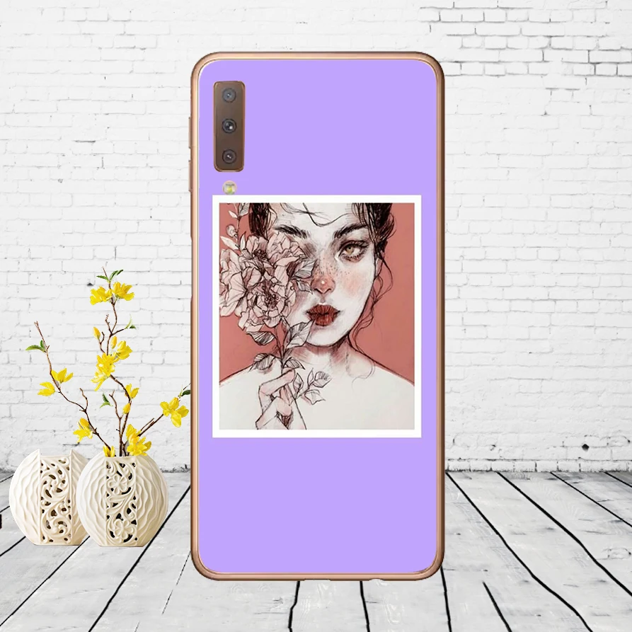 Чехол для samsung Galaxy A7 силиконовый чехол для телефона с принтом чехол-накладка на заднюю крышку для samsung A7 A750 A750F 6,0 дюймов - Цвет: K21