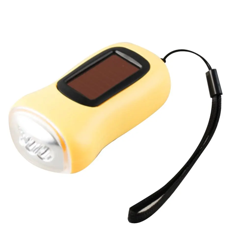 Portable Mini 3 LED Solar Powered Hand Crank Flashlight Rechargeable Emergency Tent Camping Torch Light Sale | Лампы и освещение