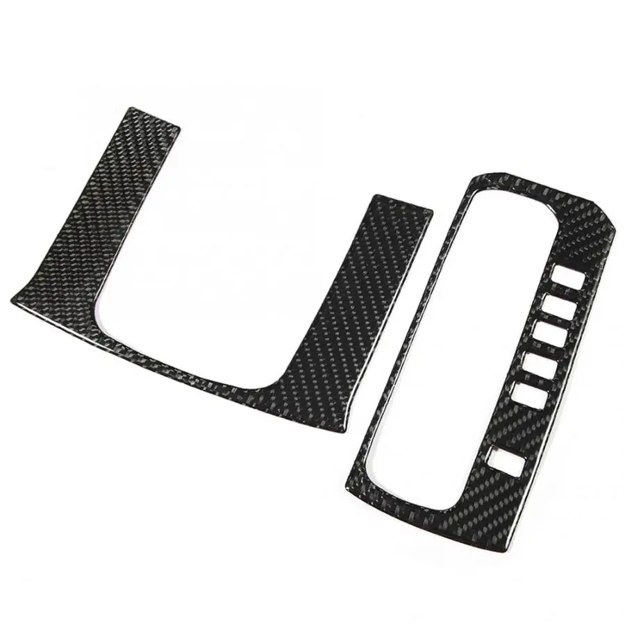 2 шт. настоящий углерод-волокно защелка переключения передач обшивка панели