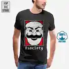 Mr Робот Fsociety логотип Футболка символ Hacker Anonymous сериал