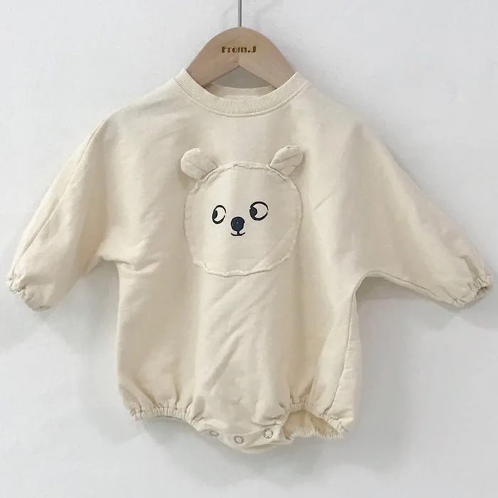 Детский хлопковый комбинезон для мальчиков и девочек свободного покроя|Ромперы|