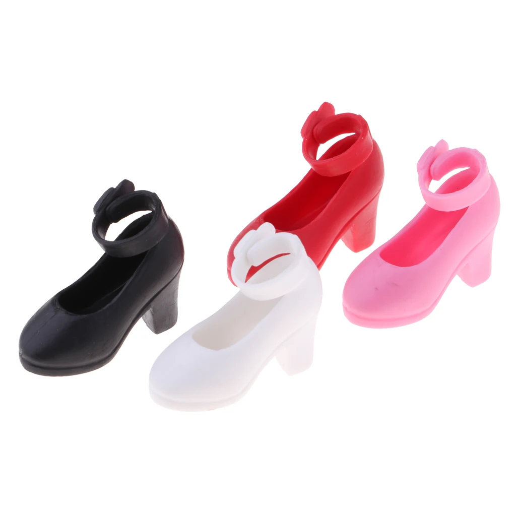 4 пары босоножек с пряжкой 1/6 г. Набор кукольных туфель размером 12 дюймов для кукол