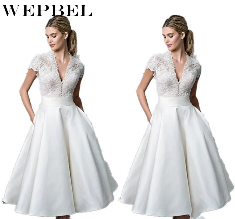 

WEPBEL Women Dress Lace Floral Fashion Casual Deep V Neck Sexy Short Sleeve Ladies Female Long Maxi Dresses