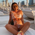 Слитный купальник с принтом, одежда для плавания с длинным рукавом, женский купальный костюм в стиле ретро, винтажный Комплект из трех предметов, купальники для серфинга