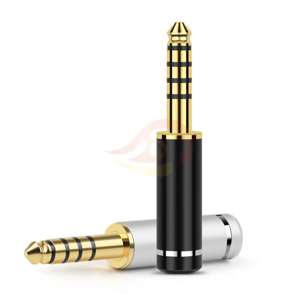 

4.4mm Earphone Plug 5 Pole Gold Plated Copper DIY Balance Audio Jack Wire Connector HiFi Headset Metal Adapter For NW-WM1ZA 4.4
