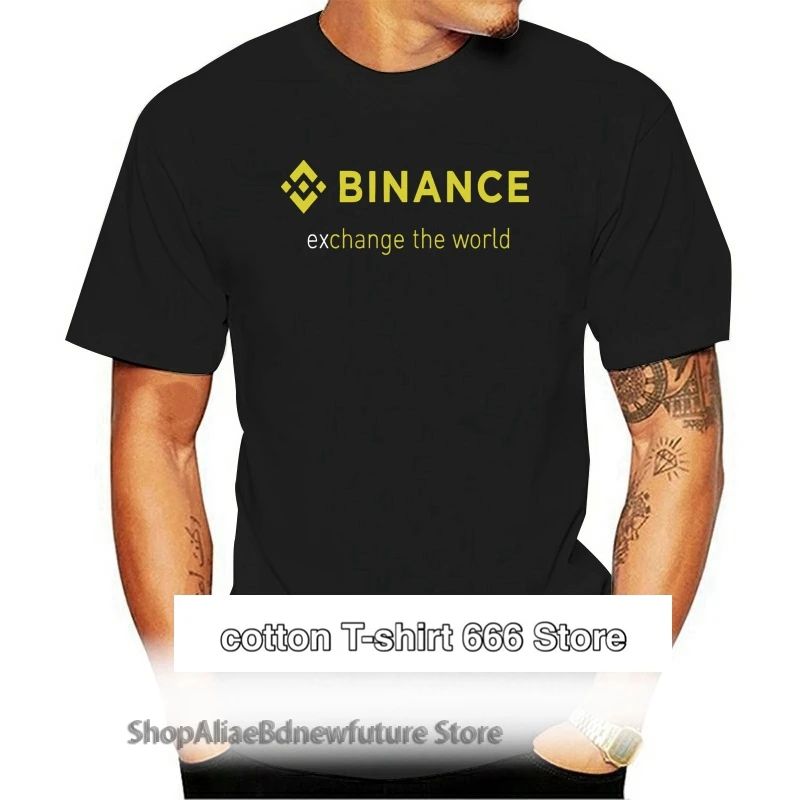 

Binance, черная футболка с обменом на мир