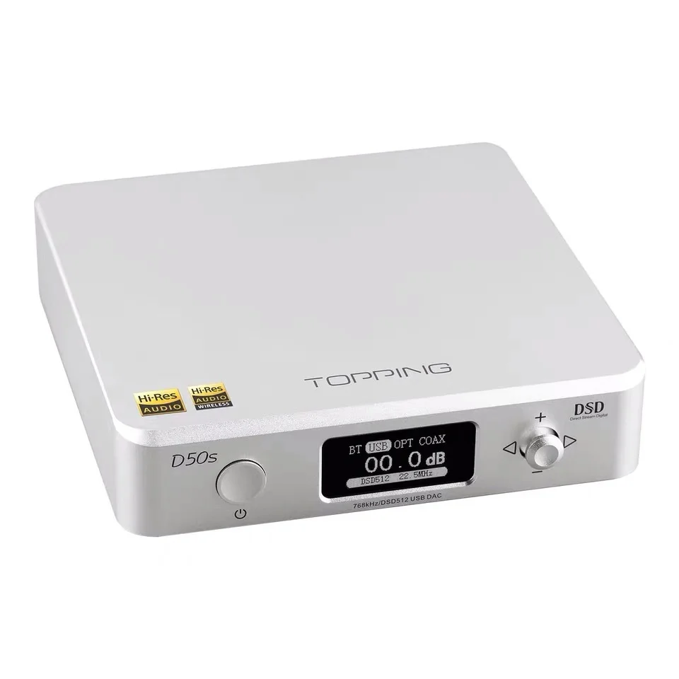 Топ D50S Bluetooth 5 0 ES9038Q2M CSR8675 DSD512 Hifi USB ЦАП предусилитель XU208 аудио стерео приемник