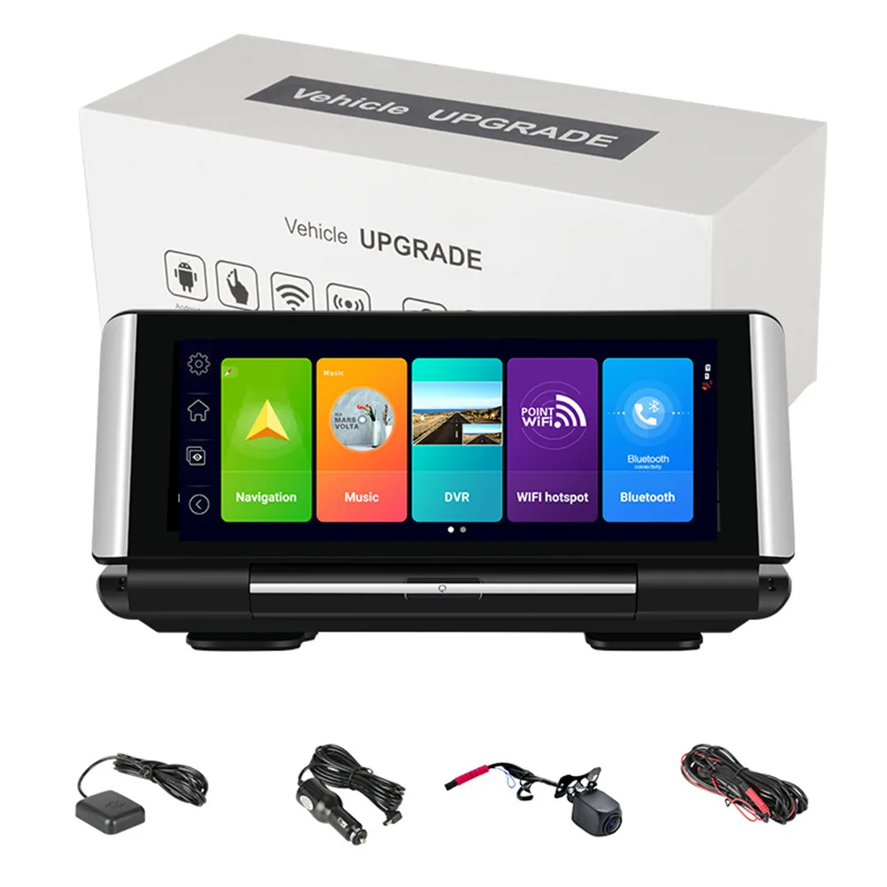 7 дюймов 4G Android 8 1 Автомобильный видеорегистратор GPS 2G RAM FHD 1080P видео рекордер