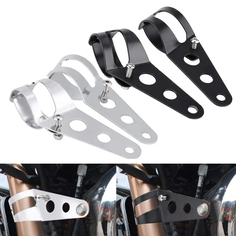 

Universal Motorcycle Headlight Mount Bracket Fork Ear Chopper Headlamp Holder Clamp Adjustable Motor Fork Mount 27-36mm 38-48mm
