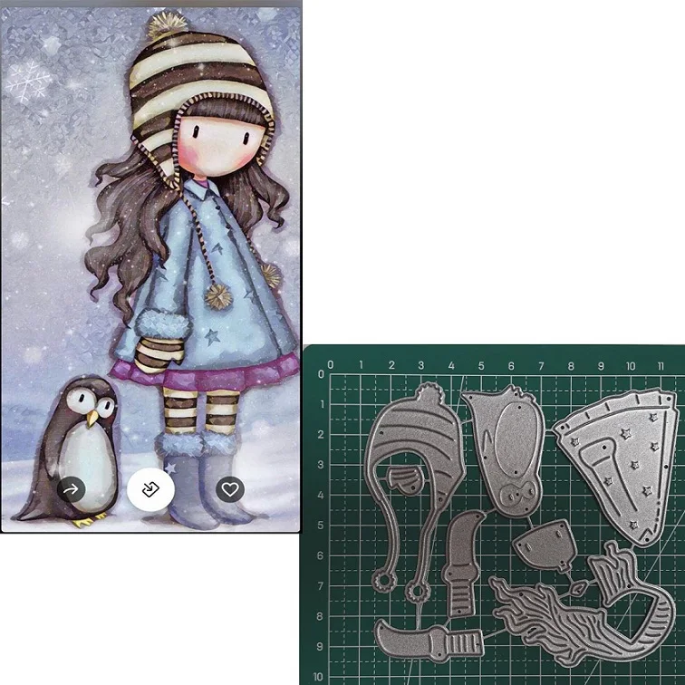 156 кукол для девочек фотобумага тиснение ремесло сделай сам штампы резки металла