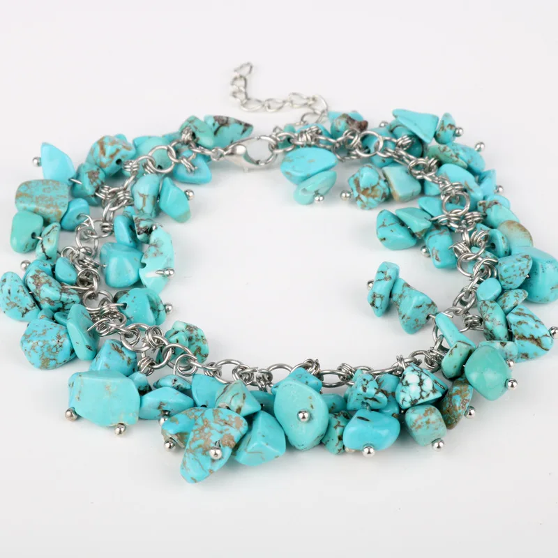 

Natural stones and minerals gemstones quartz crystals bracelet
