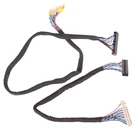 Практичный новый кабель LVDS, 1 шт., 30-контактный двойной 2-канальный 6-битный двойной 6-битный ЖК-экран с панелью, кабель