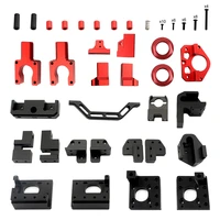 3d printer kit for voron v0 1 v0 1 core xy black red cnc part rear front bed mount left right drive frame lower replacement set