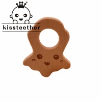 kissteether beech wooden teether octopus wooden teethers toys wooden teether wooden teething beads baby teether