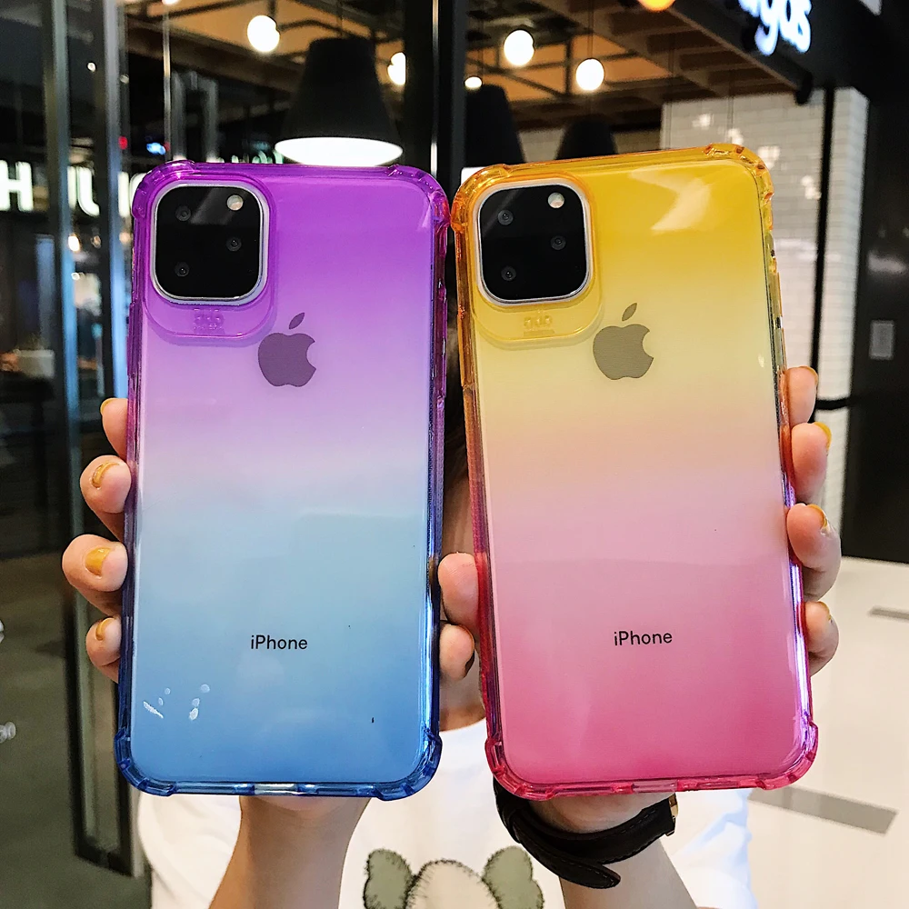 Новый цветной Мягкий силиконовый чехол для iPhone 11 Pro X XS MAX XR 6 6s 7 8 Plus SE 2020 подушка