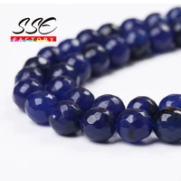 natural stone faceted blue jades round loose beads 15 strand 8 10 mm pick size for jewelry making diy bracelet accessories f37