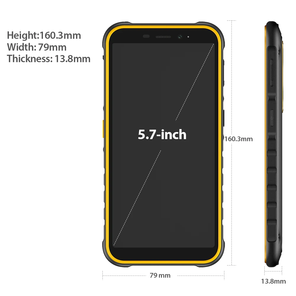 Защищенный смартфон Ulefone Armor X8 Android 10 5080 мАч 5 7 дюйма 4 Гб 64 ГБ ip68 восемь ядер NFC