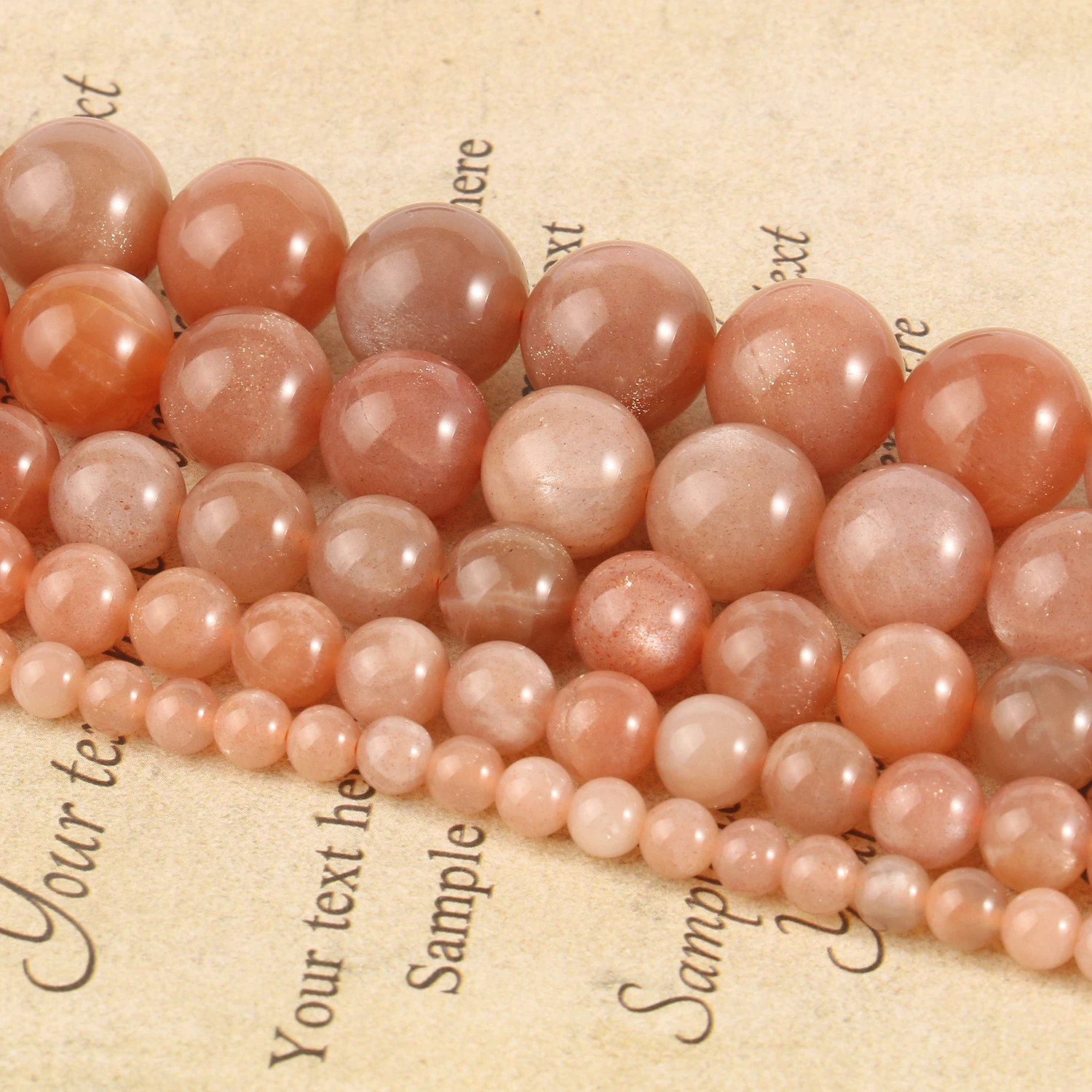 Бусины из натурального камня высокого качества круглые бусины-разделители для