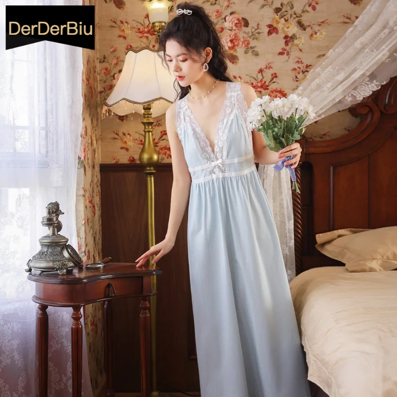 

Супер сексуальные пижамы молодая девушка пижамы с коротким рукавом ночная рубашка дворец Sleepdress принцесса кружевная ночная рубашка; Сезон л...