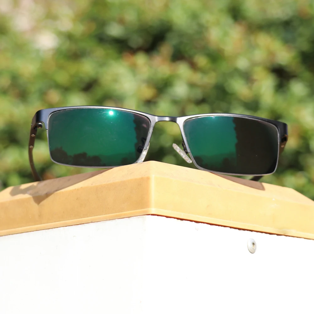 Мужские очки для чтения солнцезащитные фотохромные оптические стеклянные линзы