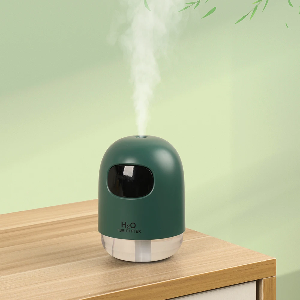 

Small Dot Humidifier USB Diffuser Mute Household Warm Night Light Diffuser 200ml USB Mini Humidifier 2 Gears Desktop Mist Maker