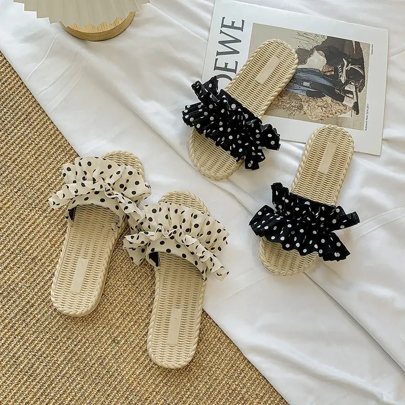 

Summer Women Slippers Flat Flip Flops Shoes Ladies Non-slip Bathroom Home Slides Beach Shoes Printing Woman Sandals