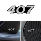 4 шт. для Peugeot 407 автомобильный динамик аудио динамик значок стерео эмблема стикер стиль