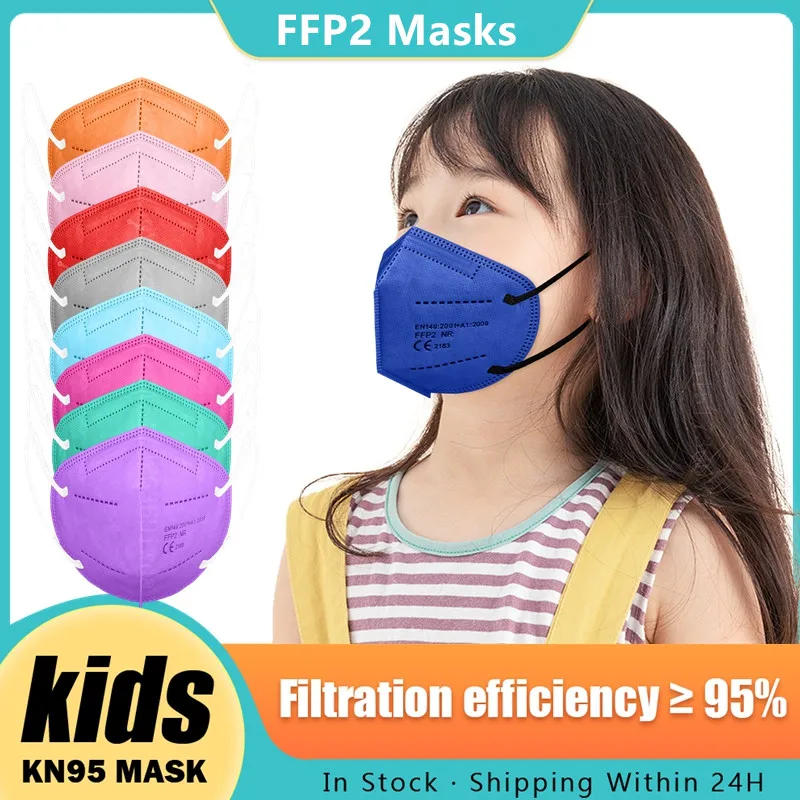 

FFP2Mask Детские фотомаски FPP2 Детские маски из Испании 5 слоев KN95 Детские маски FFP 2 Infantil для мальчиков и девочек FP2 детская маска