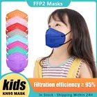 FFP2Mask Детские фотомаски FPP2 Детские маски из Испании 5 слоев KN95 Детские маски FFP 2 Infantil для мальчиков и девочек FP2 детская маска