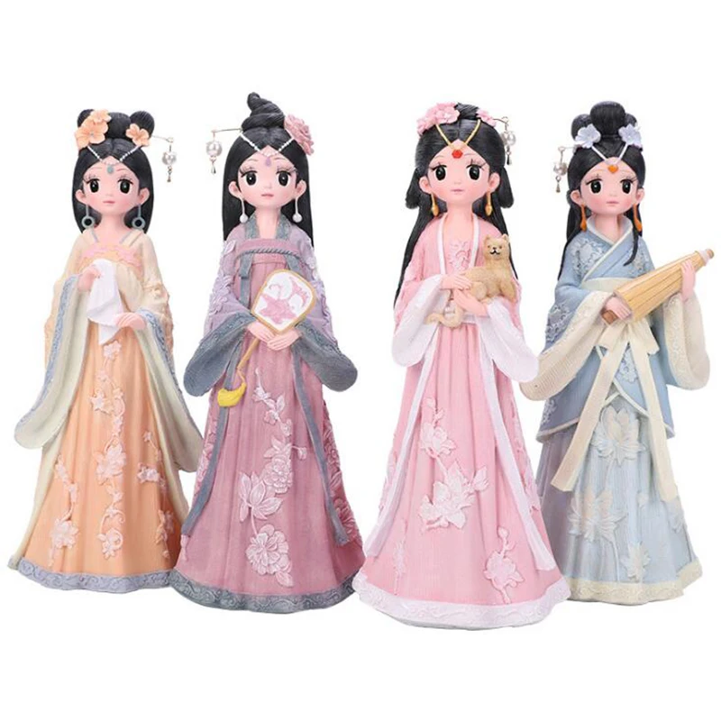 Аниме Фигурка 25 см Китайская древняя девушка фигурка Hanfu модель коллекционные
