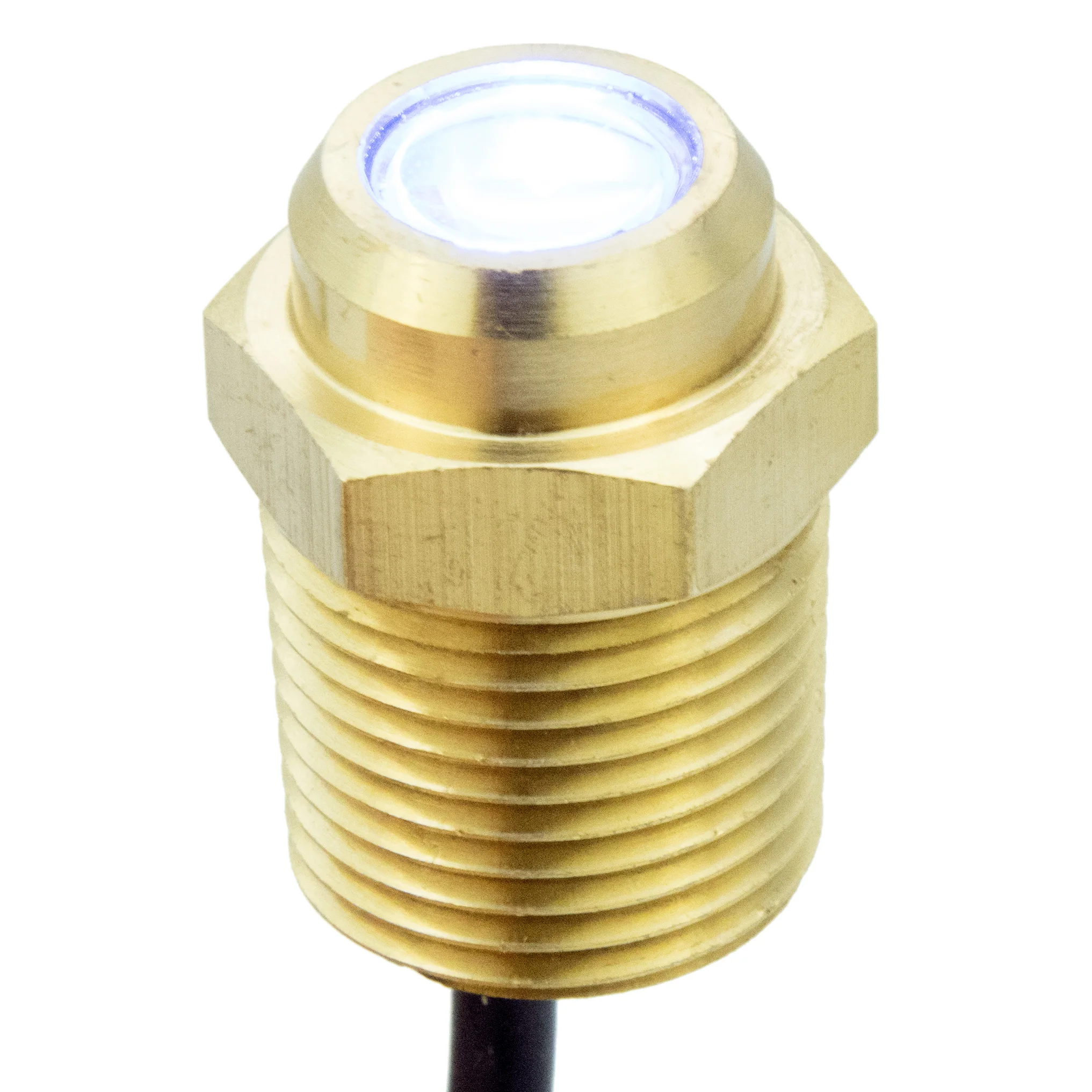 Синяя подводная светодиодная лампа для лодки брасс1/2 NPT морской светильник