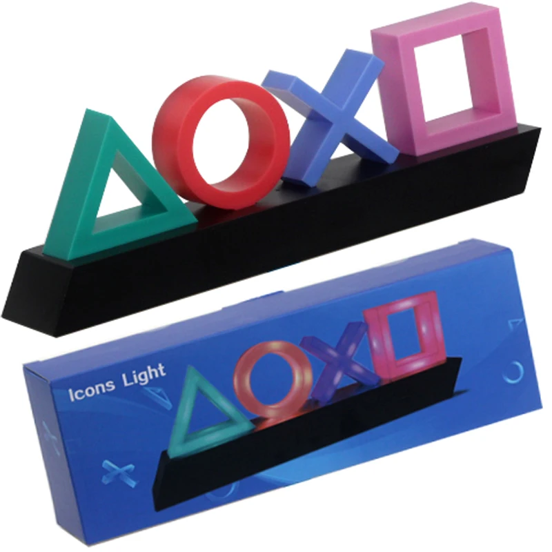 2020 атмосфера неоновый свет игра значок лампа Голосовое управление регулируемая