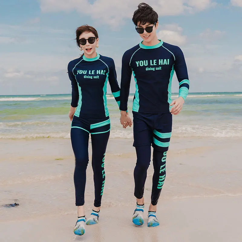 

Women 4pcs Men 3pcs Zip-up Rashguard Long Sleeve Swim Surf Dive Skins Fitness Athletic Yoga Run Jogging Activewear Tracksuits