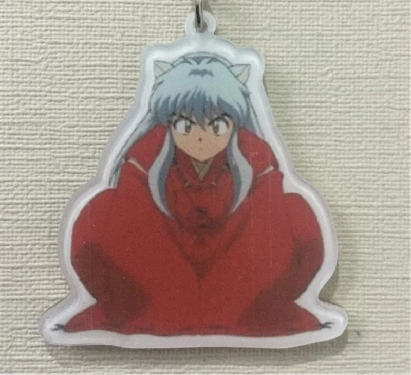 6 шт. аниме мультфильм Inuyasha односторонний кулон брелок для косплея аксессуары
