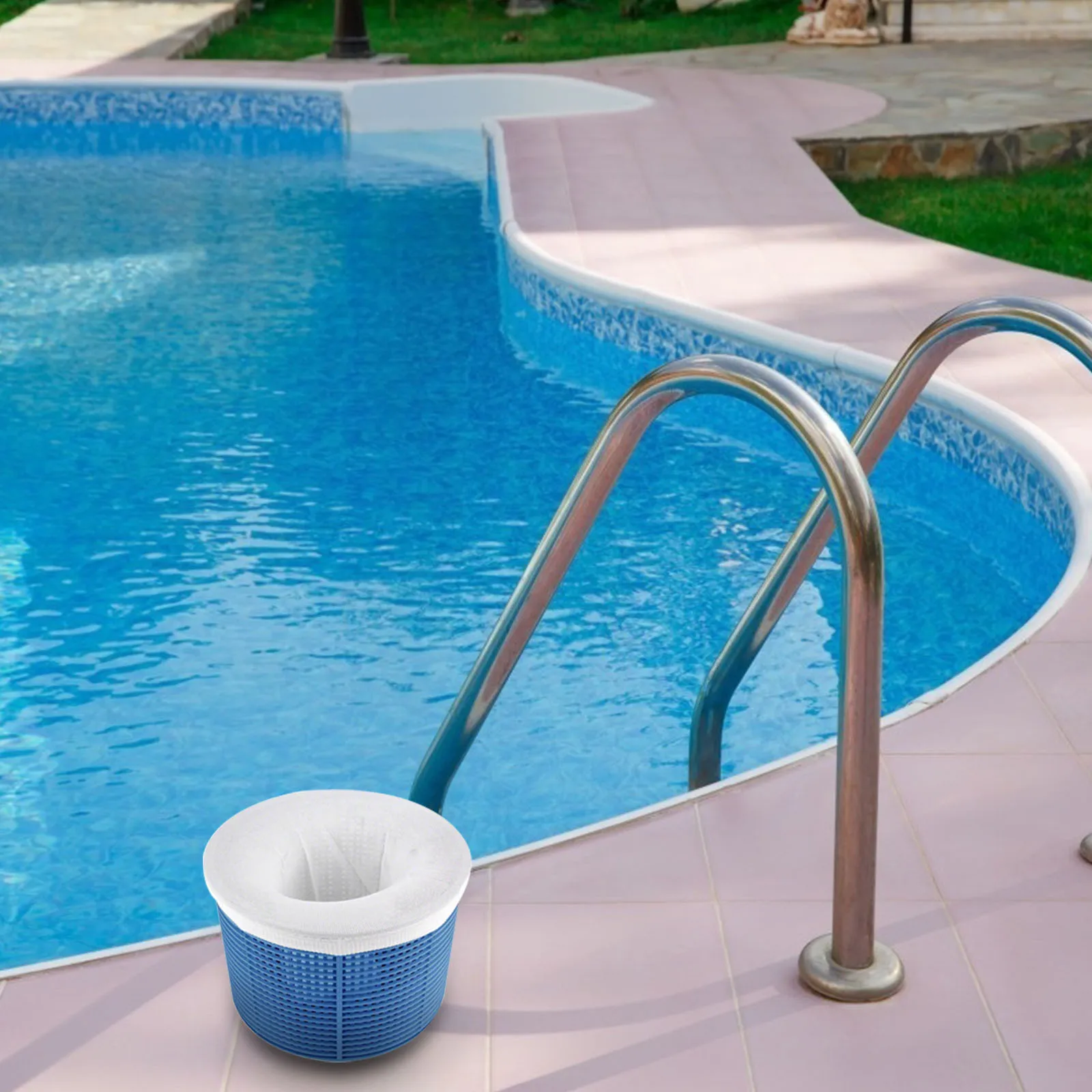 

50pack Of Pool Skimmer Socks Skimmers Cleans Leaves For In-ground Pools Skimmers Socks Saver White Pool Supplies Accessories Spa